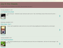 Tablet Screenshot of joyintheweeds.blogspot.com