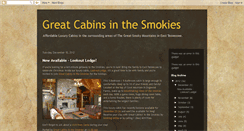 Desktop Screenshot of cabinrentalsinthesmokies.blogspot.com