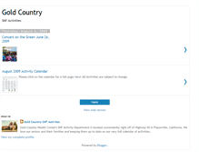 Tablet Screenshot of goldcountrysnfactivities.blogspot.com