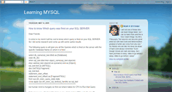 Desktop Screenshot of learning-mysql.blogspot.com