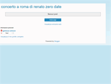 Tablet Screenshot of concerti-renato-zero.blogspot.com