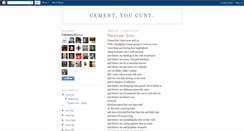 Desktop Screenshot of cementyoucunt.blogspot.com