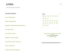 Tablet Screenshot of lirikin.blogspot.com