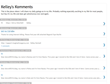 Tablet Screenshot of kelleyskomments.blogspot.com