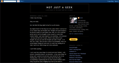 Desktop Screenshot of notjustageek25.blogspot.com