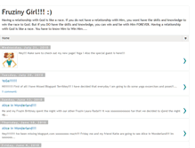 Tablet Screenshot of fruzinygirl.blogspot.com