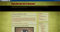 Desktop Screenshot of helpmenotbeahoarder.blogspot.com