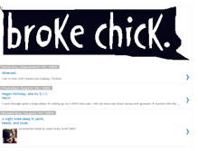 Tablet Screenshot of brokechickonlife.blogspot.com