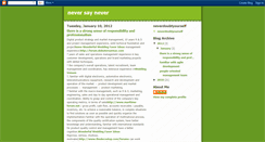 Desktop Screenshot of neversaynever2010.blogspot.com