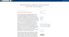 Desktop Screenshot of lord-of-the-rings-elvish-a-2bf72.blogspot.com