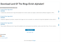 Tablet Screenshot of lord-of-the-rings-elvish-a-2bf72.blogspot.com