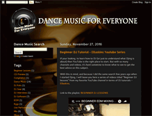 Tablet Screenshot of dancemusicforeveryone.blogspot.com