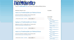 Desktop Screenshot of freemoneybets.blogspot.com