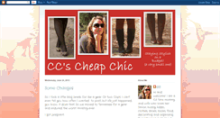 Desktop Screenshot of ccscheapchic.blogspot.com