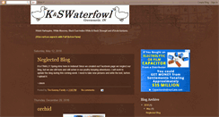 Desktop Screenshot of kswaterfowl.blogspot.com