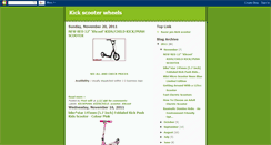 Desktop Screenshot of kickscooterwheels.blogspot.com