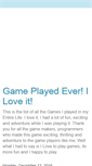 Mobile Screenshot of gamesplayed1.blogspot.com