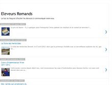Tablet Screenshot of eleveursromands.blogspot.com