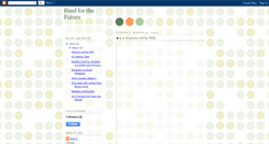 Desktop Screenshot of foodandfuture.blogspot.com
