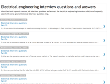 Tablet Screenshot of electricalinterviewquestions4u.blogspot.com