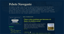 Desktop Screenshot of pebetenavegante.blogspot.com