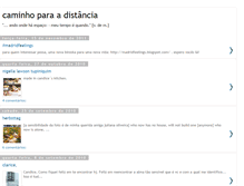 Tablet Screenshot of caminhoparaadistancia.blogspot.com