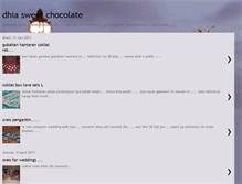 Tablet Screenshot of dhiasweetchocolate.blogspot.com