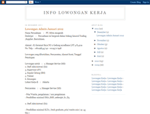 Tablet Screenshot of lowongankerja7002.blogspot.com