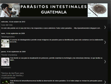 Tablet Screenshot of parasitosintestinalesguatemala.blogspot.com