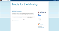 Desktop Screenshot of mediaforthemissing.blogspot.com