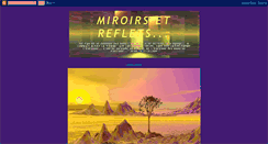 Desktop Screenshot of miroirsreflets.blogspot.com