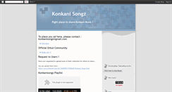 Desktop Screenshot of konkanisongz.blogspot.com