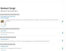 Tablet Screenshot of konkanisongz.blogspot.com