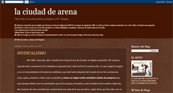 Desktop Screenshot of laciudaddearena.blogspot.com