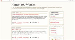 Desktop Screenshot of hottest100women.blogspot.com