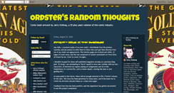 Desktop Screenshot of ordstersrandomthoughts.blogspot.com