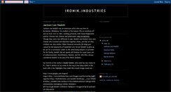 Desktop Screenshot of ironik10.blogspot.com