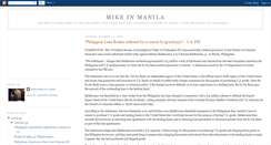 Desktop Screenshot of mikeinmanila.blogspot.com