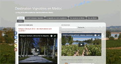 Desktop Screenshot of destination-vignobles-en-medoc.blogspot.com