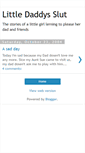 Mobile Screenshot of littledaddysslut.blogspot.com