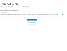 Tablet Screenshot of littledaddysslut.blogspot.com