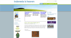 Desktop Screenshot of indonesiaisheaven.blogspot.com