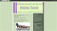 Desktop Screenshot of fabianalazzaripersonaltrainer.blogspot.com