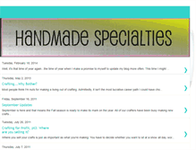 Tablet Screenshot of handmadespecialties.blogspot.com