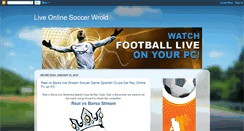 Desktop Screenshot of liveonlinesoccerwroldd.blogspot.com