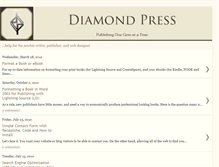 Tablet Screenshot of diamondpresspublishing.blogspot.com