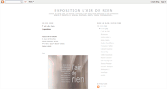 Desktop Screenshot of expositionlairderien.blogspot.com