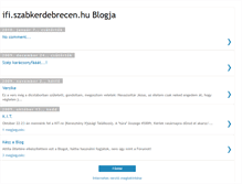 Tablet Screenshot of ifiszabkerdebrecen.blogspot.com