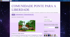 Desktop Screenshot of comunidadeponteparaaliberdade.blogspot.com