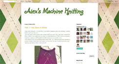 Desktop Screenshot of alexsmachineknitting.blogspot.com